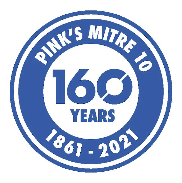 Pink's Mitre 10 logo
