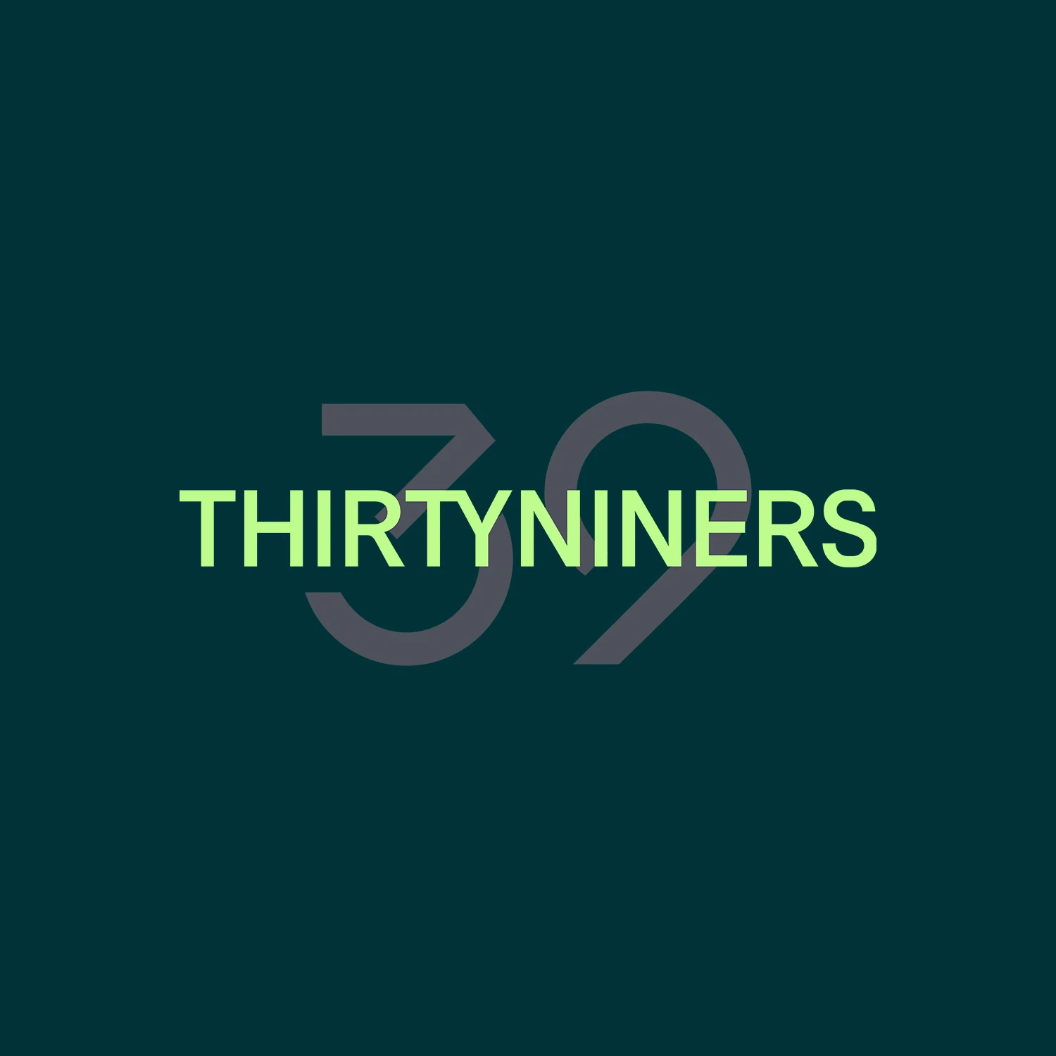 Thirty Niners Logo Green